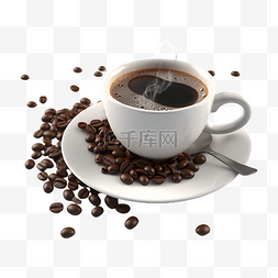 饮品卡通图图片_咖啡豆咖啡饮品图片