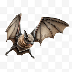 蝙蝠动物翅膀白底透明