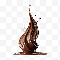 美味巧克力图片_巧克力丝滑插画
