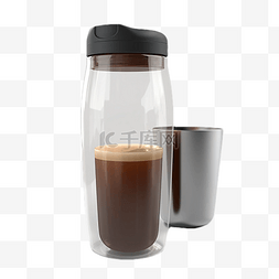 透明水壶图片_咖啡杯便携式