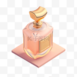 粉色玻璃瓶的女士香水