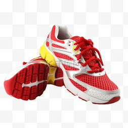 运动鞋跑鞋红色透明