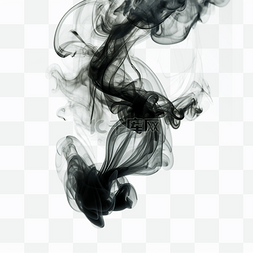 烟雾黑色抽象