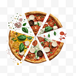披萨意大利面卡通图片_比萨意式匹萨饼手抛匹萨饼