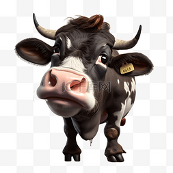 奶牛动物牲畜3d立体模型