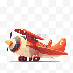 飞机模型插画图片_可爱卡通飞机3d实物图
