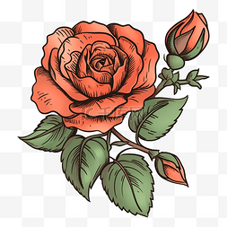 玫瑰红色复古美丽图案