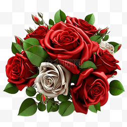 月季红色图片_玫瑰红色花束