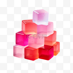 ai粉色糖果元素立体免抠图案