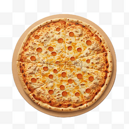 芝士比萨图片_芝士披萨美味食物白底透明
