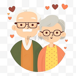 婚礼心型图片_祖父母日心型夫妻照