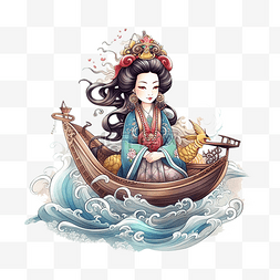 古典圈图片_妈祖日蓝色海浪