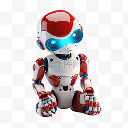 机器人智能红色