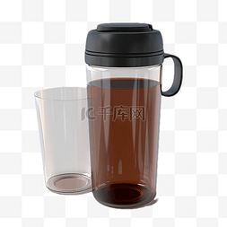 透明咖啡杯图片_咖啡杯便携式棕色