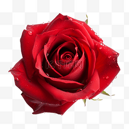 玫瑰花情人节红色透明