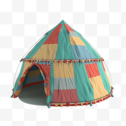 帐篷创意色块