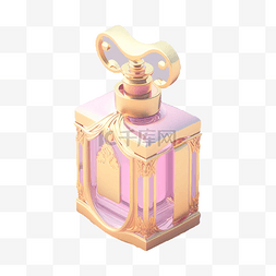 粉色精美香水瓶香水