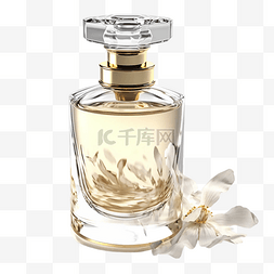 香水花香瓶子透明