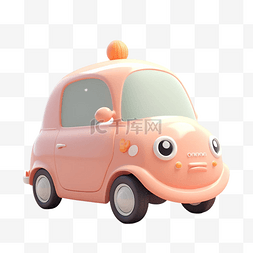 小汽车红色的图片_玩具车汽车儿童可爱透明