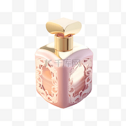 香水粉色精致瓶子