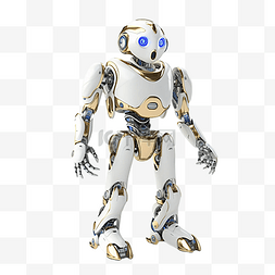 智能机器人科技图片_机器人黄色金属