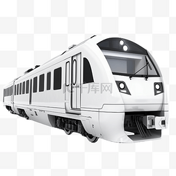 轨道交通元素图片_火车白色高铁