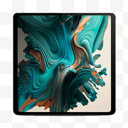 平板电脑彩色插图