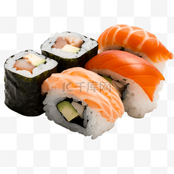 寿司手卷图片_寿司料理食物透明