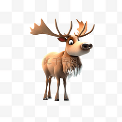 圣诞节快乐的鹿