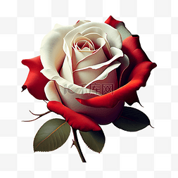 玫瑰红白相间美丽