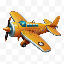 飞机黄色战斗机图案