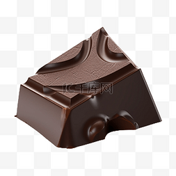 巧克力美食块状
