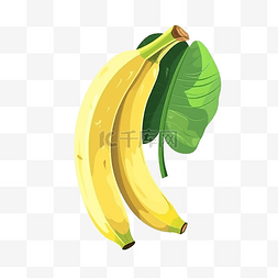 水果香蕉黄色卡通