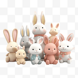 动物毛绒玩具图片_玩具兔子娃娃透明