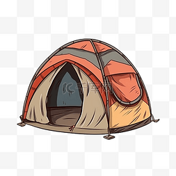 帐篷卡通独特