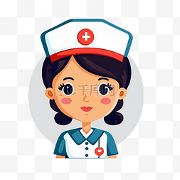 卡通护士女孩图片_护士节卡通头像