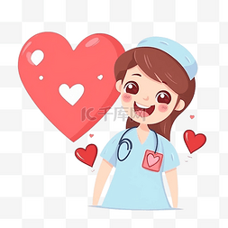 微笑圖图片_护士节卡通可爱头像