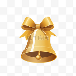 金色铃铛装饰品图片_圣诞节铃铛全金属
