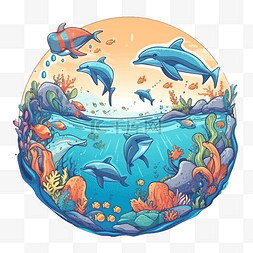 海洋日海底生物环保