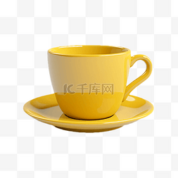 陶瓷茶杯图片_咖啡杯写实碟子