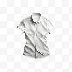 白色t恤男图片_衬衫白色布料