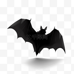 万圣节幽灵披风图片_飞翔的蝙蝠剪影黑色吸血鬼