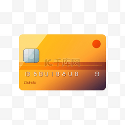 简约风格的信用卡插图