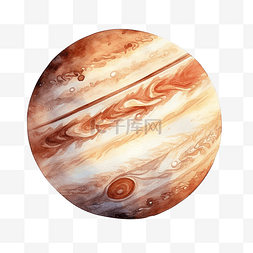 木星水彩行星