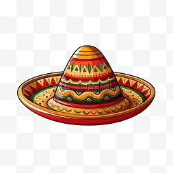 宽边帽墨西哥文化派对