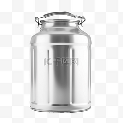 復古鋁製牛奶罐