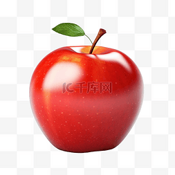 水果纽扣图片_帶陰影的紅蘋果