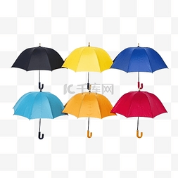 色彩缤纷的雨伞可以遮风避雨