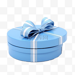 蓝色礼盒礼盒图片_蓝色圆形礼盒