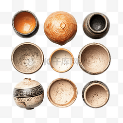 棕色古典图片_孤立的复古陶器